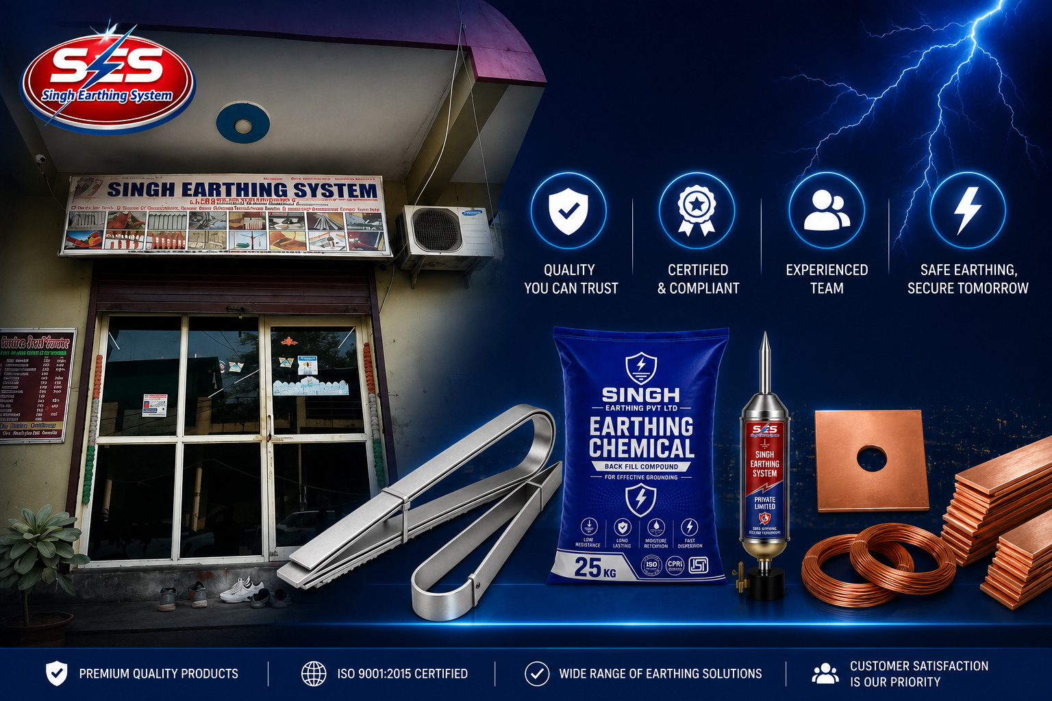 Singh Earthing System installation