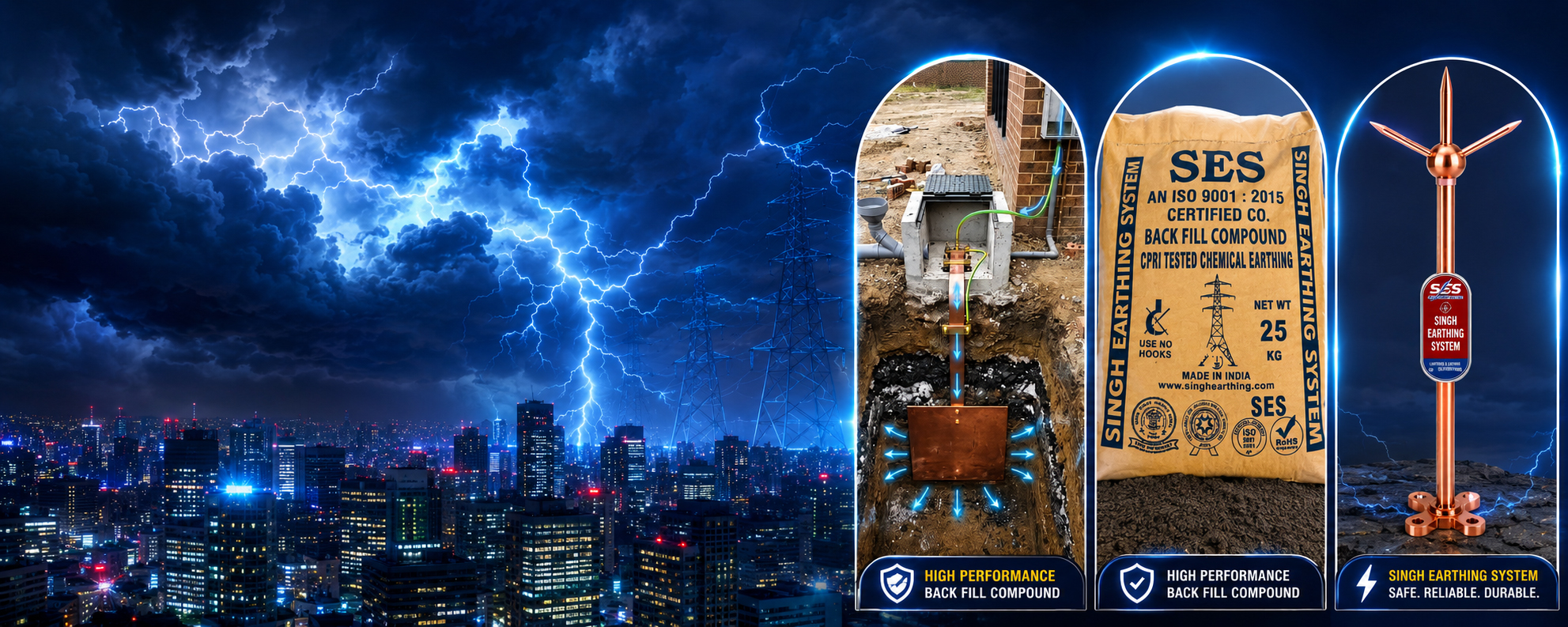 Certified and compliant earthing